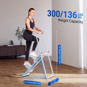 Stair Stepper with Handlebar, LED Display, 300LBS Capacity, Climber Exercise Machine for Workouts, Home Fitness Equipment for Women&Men - Image 8
