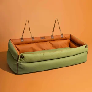 Large Deluxe Faux Leather Dog Car Seat Booster Bed - Urban Voyager - Image 23