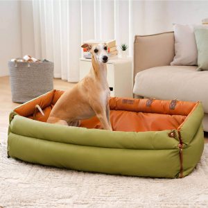 Large Deluxe Faux Leather Dog Car Seat Booster Bed - Urban Voyager - Image 22