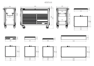 🔥Last Day Limited To 96 Units Only $39.99🔥Factory Clearance Mobile Roller Cab With 13 DRAWERS 5 - Image 7