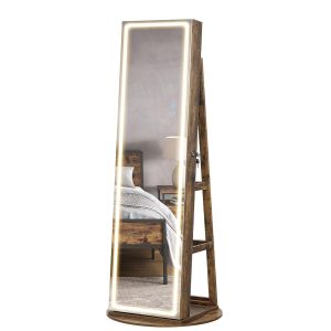 💝 Specials of the week💝360° rotating full-length mirrored cabinets with tri-color LED lights to illuminate every treasure💄💍💎 - Image 11