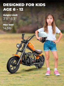 Kids Electric Motorcycle With Colorful Ambient Light - Image 3