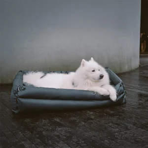 Large Deluxe Faux Leather Dog Car Seat Booster Bed - Urban Voyager - Image 19