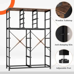 🔥Today's discount is only $32.99-🔥Enhomee Tall Dresser For Bedroom, 16 Deep Drawers Large Dresser, Brown Double Dresser, Chest Of Drawers For Closet, Highboy - Image 7