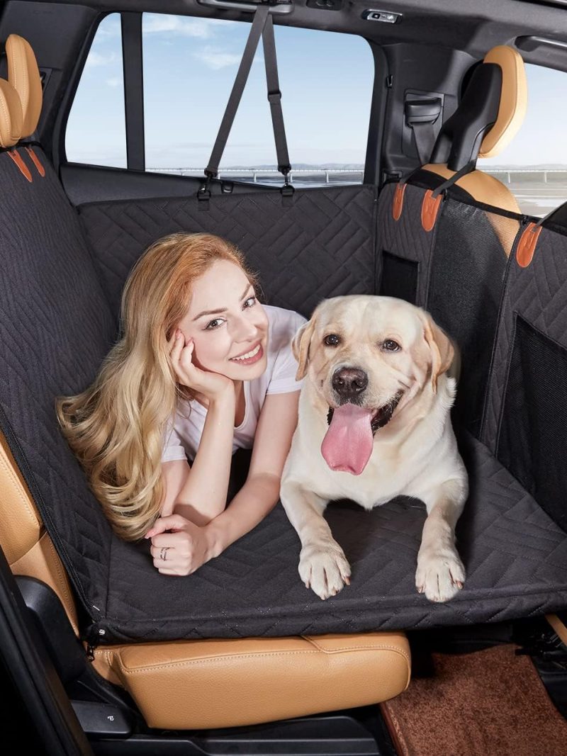 Back Seat Extender ,Dog Car Seat Cover, Camping Air Mattress, Hammock Travel Bed,Non Inflatable Car Bed Mattress for Car SUV Truck (Black)