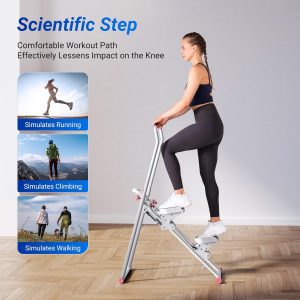 Stair Stepper with Handlebar, LED Display, 300LBS Capacity, Climber Exercise Machine for Workouts, Home Fitness Equipment for Women&Men - Image 5