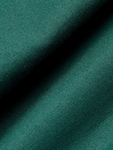 Maxi Linen Dress, 3/4 Sleeves, Square Neck, Button Down, Linen Blend, Green - Image 4