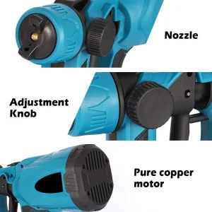 High-pressure Cordless Paint Sprayer with 2 Batteries - Image 3