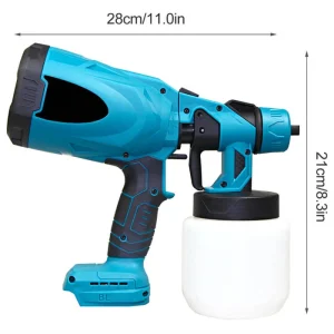 High-pressure Cordless Paint Sprayer with 2 Batteries - Image 6