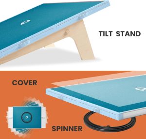 Rotating Puzzle Board with Drawers and Cover,Tilt&Lazy Susan - Image 11