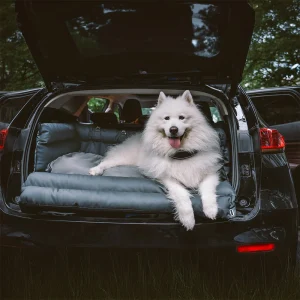 Large Deluxe Faux Leather Dog Car Seat Booster Bed - Urban Voyager - Image 15