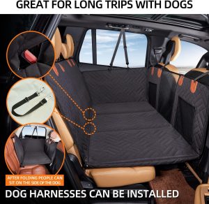 Back Seat Extender ,Dog Car Seat Cover, Camping Air Mattress, Hammock Travel Bed,Non Inflatable Car Bed Mattress for Car SUV Truck (Black) - Image 4