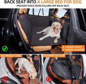 Back Seat Extender ,Dog Car Seat Cover, Camping Air Mattress, Hammock Travel Bed,Non Inflatable Car Bed Mattress for Car SUV Truck (Black) - Image 2