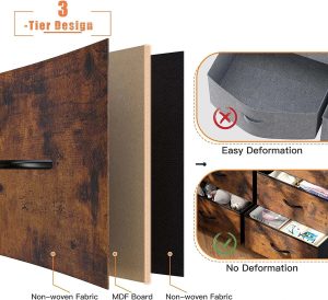🔥Today's discount is only $32.99-🔥Enhomee Tall Dresser For Bedroom, 16 Deep Drawers Large Dresser, Brown Double Dresser, Chest Of Drawers For Closet, Highboy - Image 9