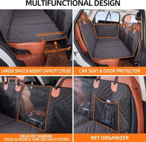Back Seat Extender ,Dog Car Seat Cover, Camping Air Mattress, Hammock Travel Bed,Non Inflatable Car Bed Mattress for Car SUV Truck (Black) - Image 5